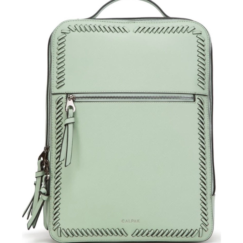 MINT Calpak KAYA Faux Leather Laptop Bag NWT